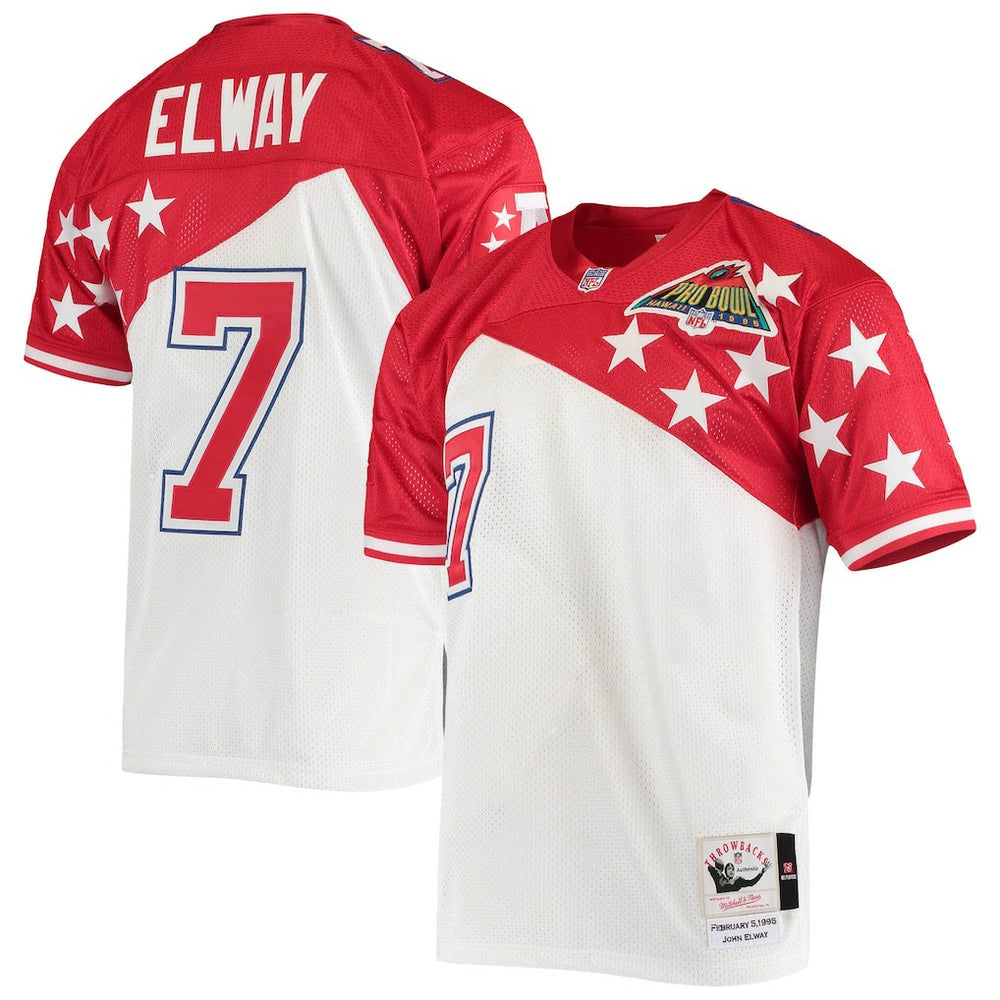 John Elway AFC 1995 Pro Bowl Authentic Jersey - White/Red discount