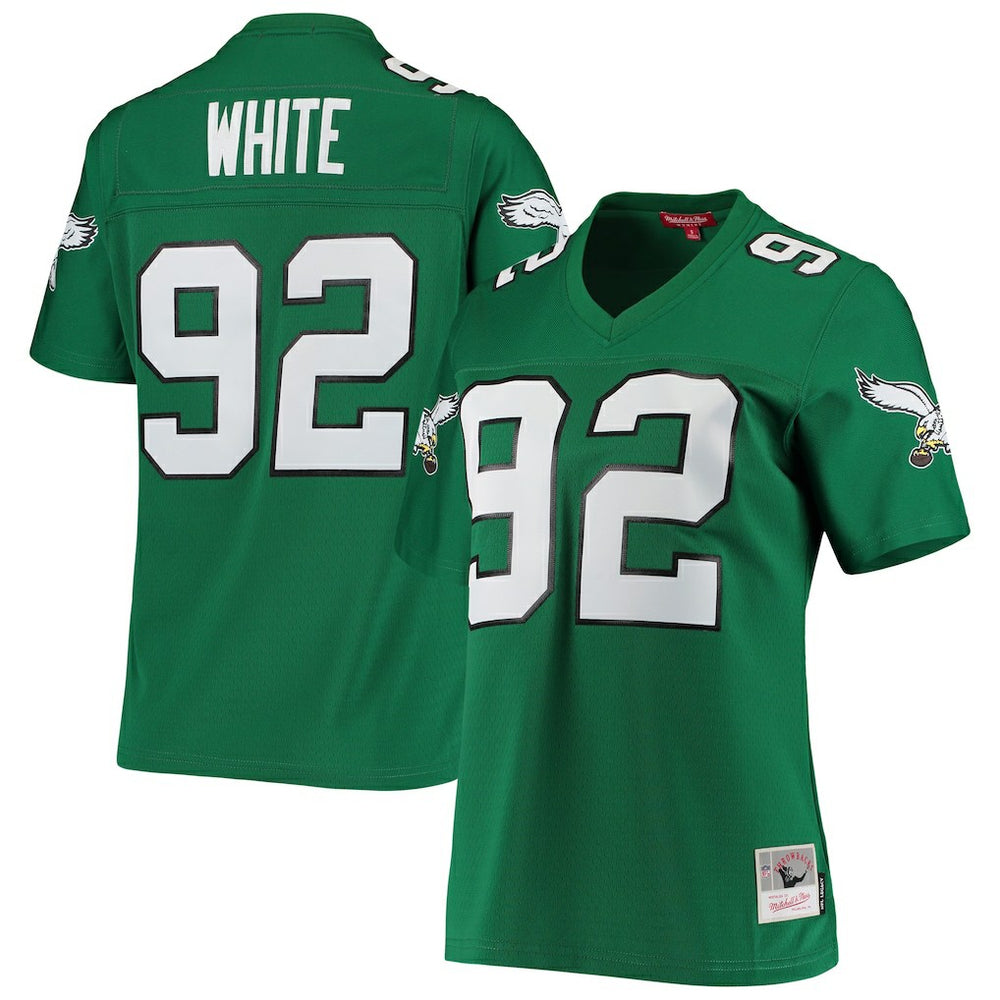 Reggie White Philadelphia Eagles Women's 1990 Legacy Replica Jersey - Kelly Green cheap