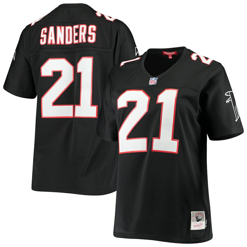 Deion Sanders Atlanta Falcons Women's Legacy Replica Team Jersey - Black for sale
