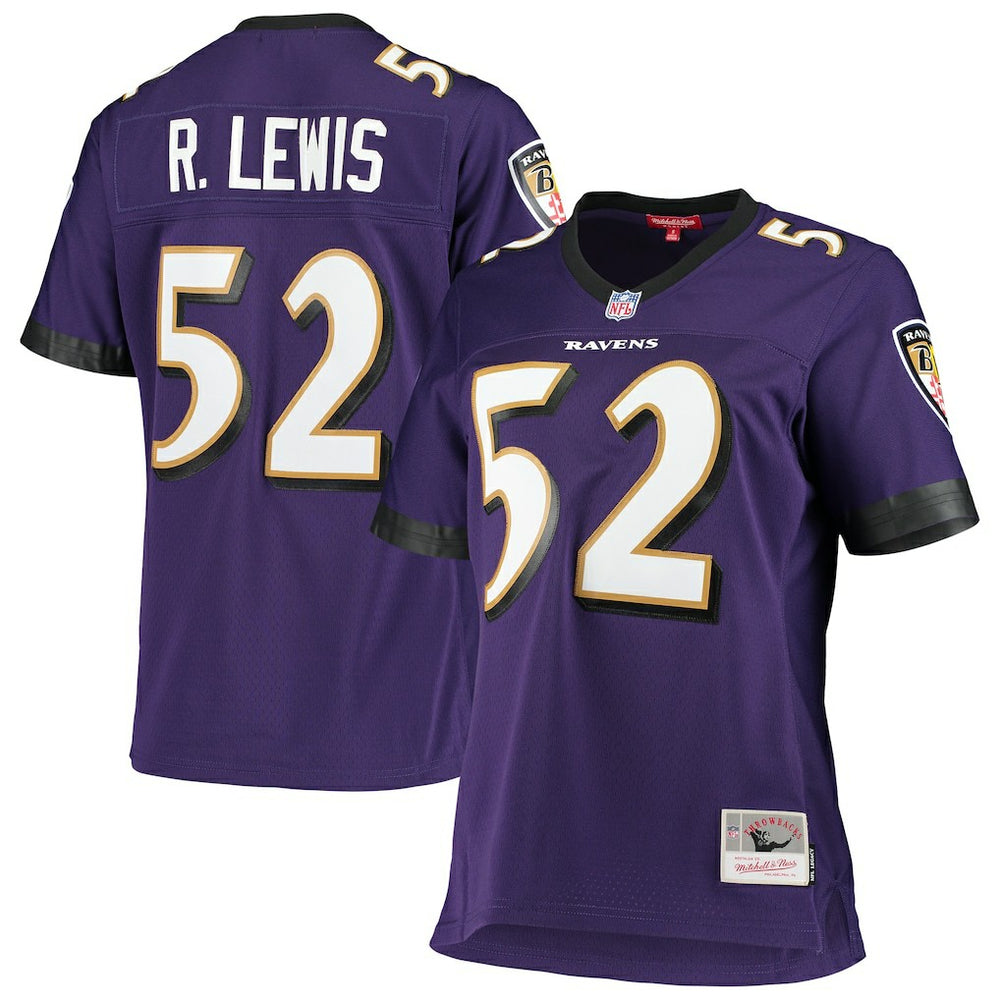 Ray Lewis Baltimore Ravens Women's Legacy Replica Team Jersey - Purple discount