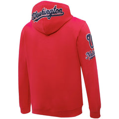 Washington Nationals Pro Standard Logo Pullover Hoodie Red