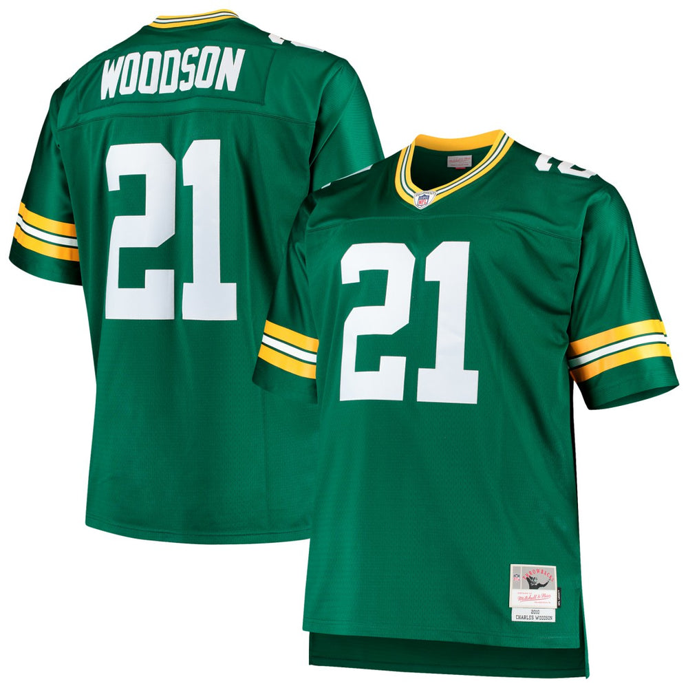 Charles Woodson Green Bay Packers Big & Tall 2010 Retired Player Replica Jersey - Green cheap