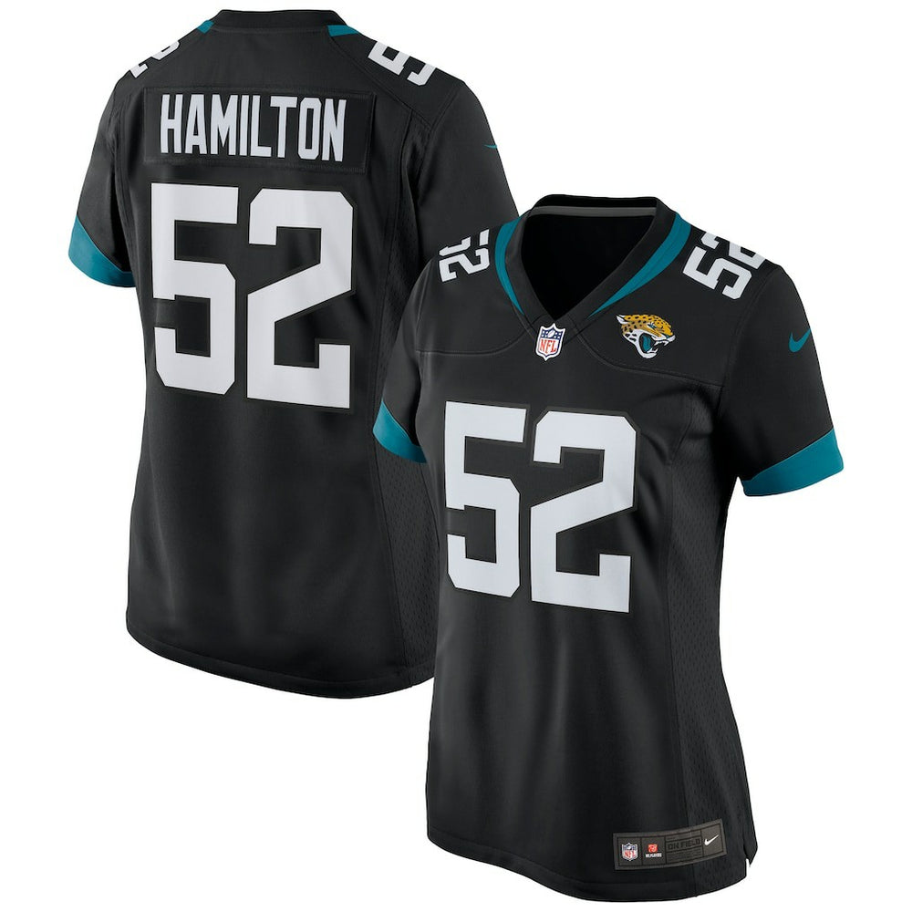 DaVon Hamilton Jacksonville Jaguars Women's Game Jersey - Black on sale