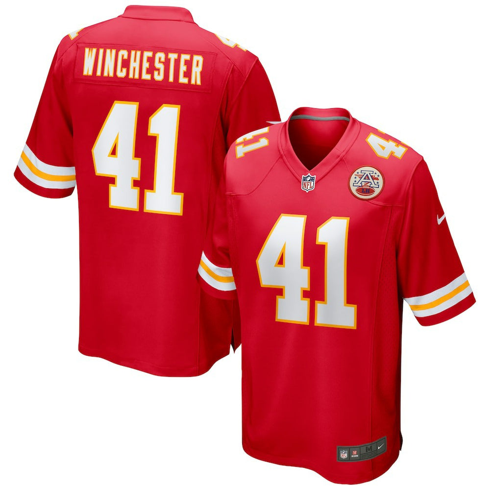 James Winchester Kansas City Chiefs Game Jersey - Red outlet