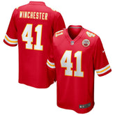 James Winchester Kansas City Chiefs Game Jersey - Red outlet