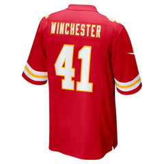 James Winchester Kansas City Chiefs Game Jersey - Red outlet