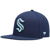 Seattle Kraken Fanatics Primary Logo Snapback Hat - Deep Sea Blue Hats