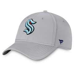 Seattle Kraken Fanatics Core Primary Logo Flex Hat - Gray Hats