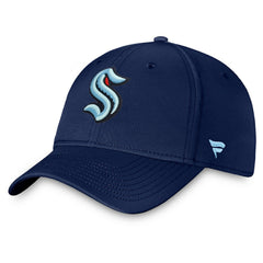Seattle Kraken Fanatics Core Primary Logo Flex Hat - Navy Hats