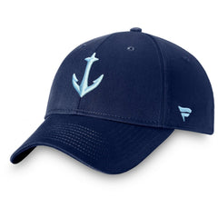 Seattle Kraken Fanatics Core Secondary Logo Adjustable Hat - Deep Sea Blue Hats