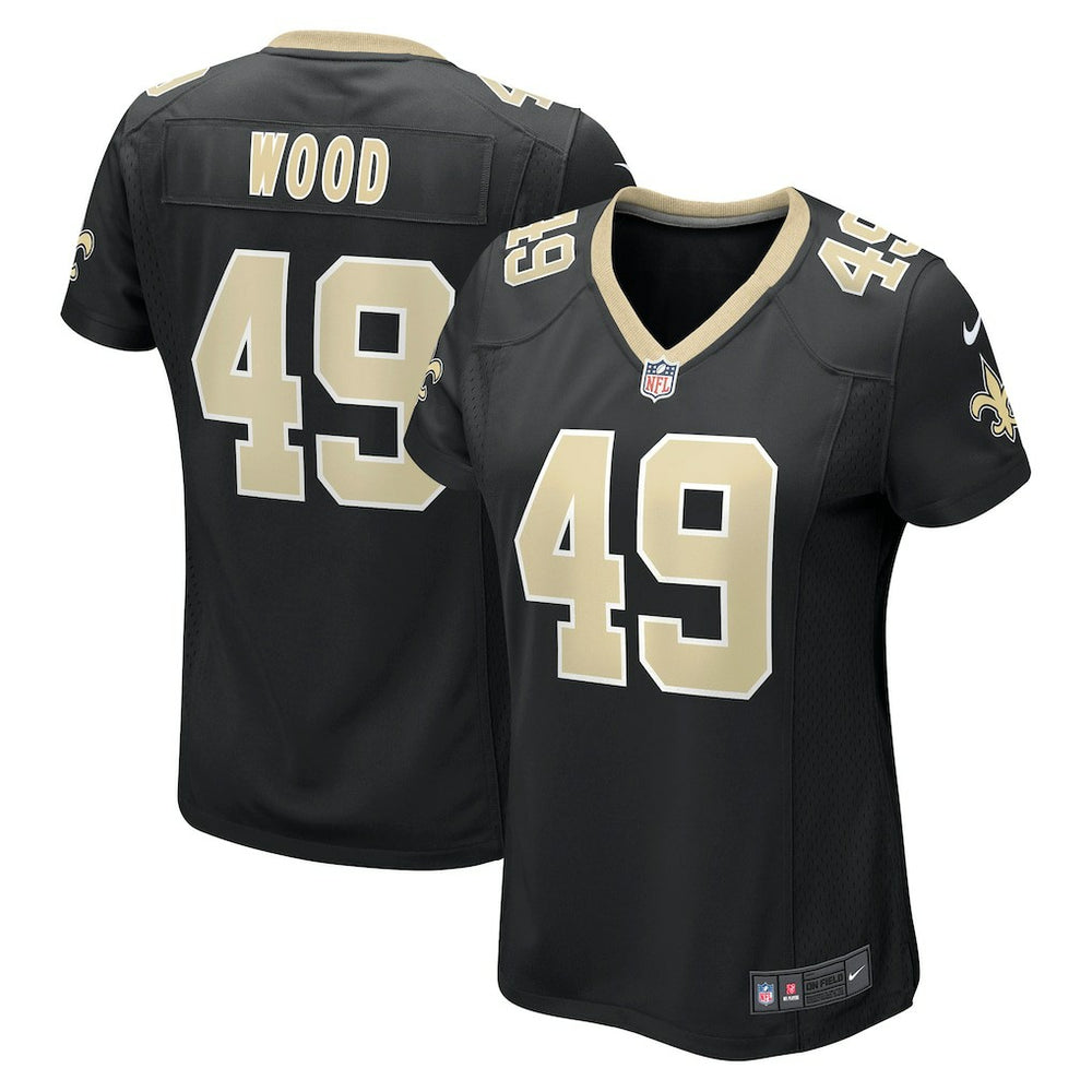 Zach Wood New Orleans Saints Women's Game Jersey - Black on sale