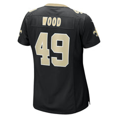 Zach Wood New Orleans Saints Women's Game Jersey - Black on sale