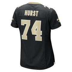 James Hurst New Orleans Saints Women's Game Jersey - Black for sale
