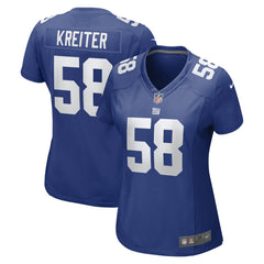 Casey Kreiter New York Giants Women's Game Jersey - Royal on sale