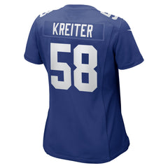 Casey Kreiter New York Giants Women's Game Jersey - Royal on sale