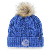 Vancouver Canucks '47 Women's Logo Meeko Cuffed Knit Hat with Pom - Blue Hats