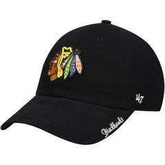 Chicago Blackhawks '47 Women's Team Miata Clean Up Adjustable Hat - Black Hats