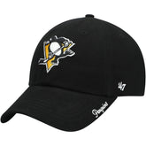 Pittsburgh Penguins '47 Women's Team Miata Clean Up Adjustable Hat - Black Hats
