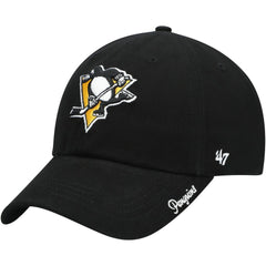 Pittsburgh Penguins '47 Women's Team Miata Clean Up Adjustable Hat - Black Hats