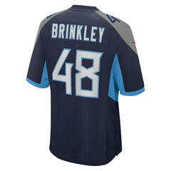 Beau Brinkley Tennessee Titans Game Jersey - Navy cheap
