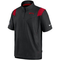 Atlanta Falcons Sideline Coaches Short Sleeve Quarter-Zip Jacket - Black online
