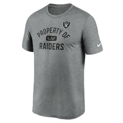 Las Vegas Raiders Legend Property Of Performance T-Shirt - Heather Charcoal cheap