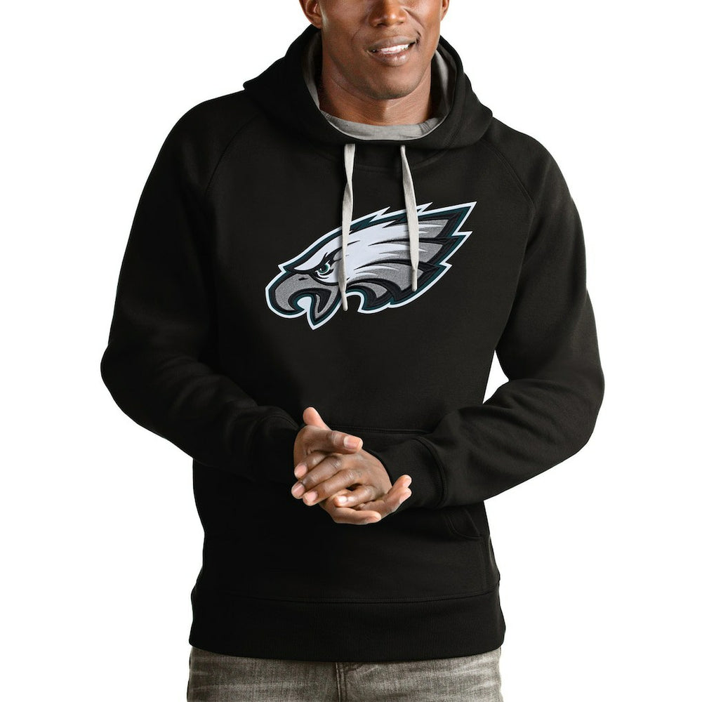 Philadelphia Eagles Antigua Victory Pullover Hoodie - Black outlet