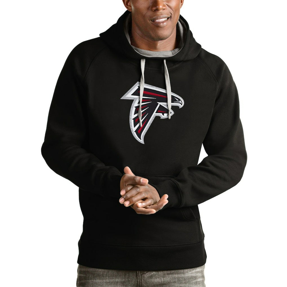 Atlanta Falcons Antigua Victory Pullover Hoodie - Black discount