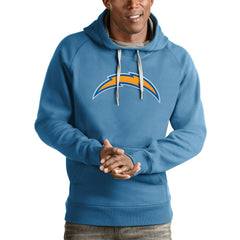 Los Angeles Chargers Antigua Victory Pullover Hoodie - Light Blue cheap