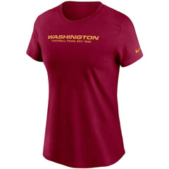 Washington Football Team Women's Logo Essential T-Shirt - Burgundy on sale