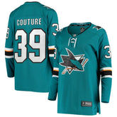 Logan Couture San Jose Sharks Fanatics Women's Breakaway Home Player Jersey - Teal Jerseys