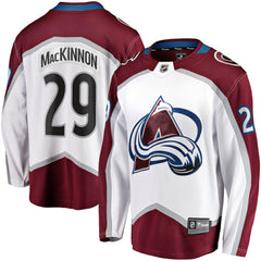 Nathan MacKinnon Colorado Avalanche Fanatics Breakaway Jersey - White Jerseys