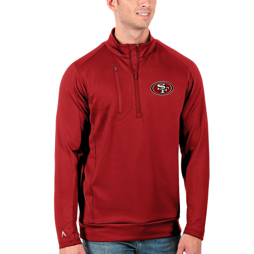 San Francisco 49ers Antigua Generation Quarter-Zip Pullover Jacket - Scarlet online
