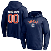 Detroit Tigers Cooperstown Winning Streak Personalized Name & Number Pullover Hoodie Navy