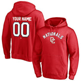 Washington Nationals Cooperstown Winning Streak Personalized Name & Number Pullover Hoodie Red