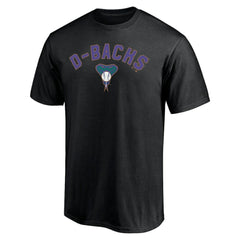 Arizona Diamondbacks Cooperstown Winning Streak Personalized Name & Number T-Shirt Black
