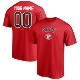 Cincinnati Reds Cooperstown Winning Streak Personalized Name & Number T-Shirt Red