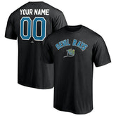 Tampa Bay Rays Cooperstown Winning Streak Personalized Name & Number T-Shirt Black