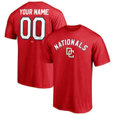 Washington Nationals Cooperstown Winning Streak Personalized Name & Number T-Shirt Red