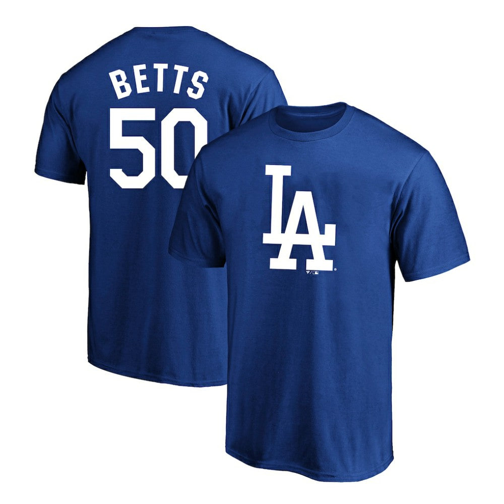 Mookie Betts Los Angeles Dodgers Big & Tall Name & Number T-Shirt Royal