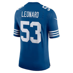 Men's Darius Leonard Royal Indianapolis Colts Alternate Vapor Limited Jersey online