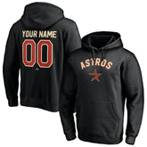 Houston Astros Cooperstown Winning Streak Alternate Personalized Name & Number Pullover Hoodie Black