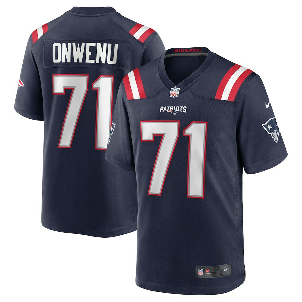Mike Onwenu New England Patriots Team Game Jersey - Navy sale