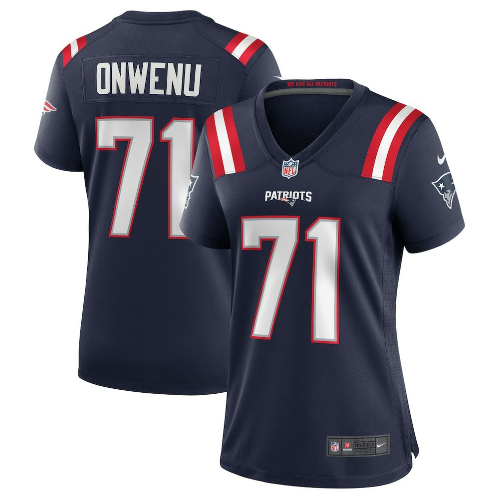 Mike Onwenu New England Patriots Women's Game Jersey - Navy discount