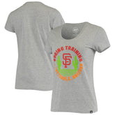 San Francisco Giants Women's Spring Training Cactus Circle Scoop Neck T-Shirt Heathered Gray