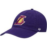 Los Angeles Lakers '47 Core Logo Clean Up Adjustable Hat - Purple shop