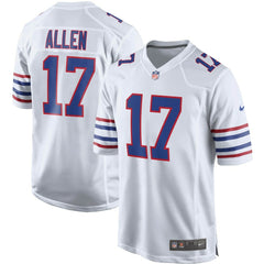 Josh Allen Buffalo Bills Alternate Game Player Jersey - White cheap