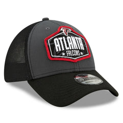 Atlanta Falcons New Era 2021 NFL Draft Trucker 39THIRTY Flex Hat - Graphite/Black online