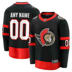 Ottawa Senators Fanatics Home Custom Breakaway Jersey - Black Jerseys