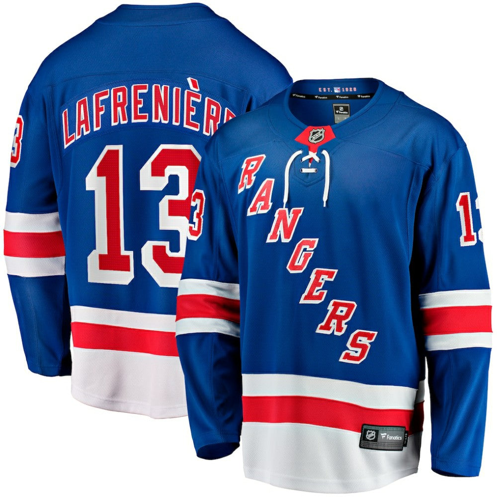 Alexis Lafreniere New York Rangers Fanatics Home Breakaway Jersey - Blue Jerseys